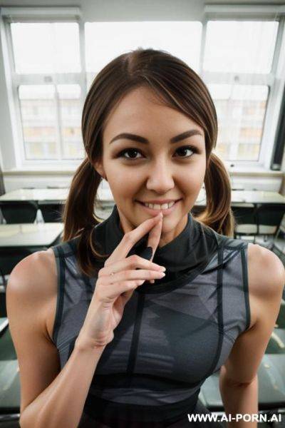 (very white skin), some s in face, showing her ass and pussy, (completely body in scene), danish ethnicity, (explicit sex scene), ((rear view)) - ai-porn.ai - Denmark on pornintellect.com