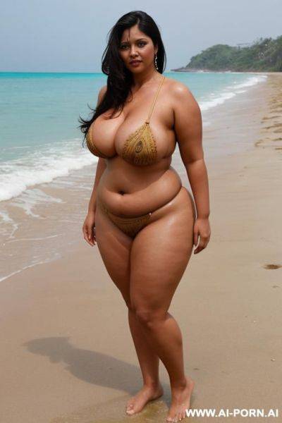 Pretty face chubby naked big ass wide hips full body view oiled - ai-porn.ai on pornintellect.com