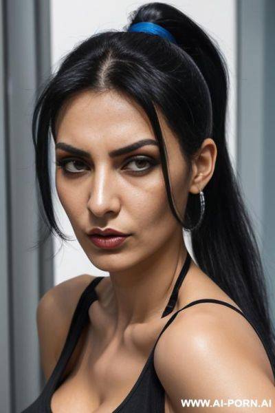 Tank top cleavage ponytail - ai-porn.ai on pornintellect.com