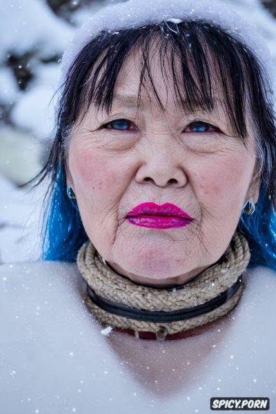 Pov, eye color blue she wears a pink furry choker necklace background oregon trail in snowy winter - spicy.porn - Mongolia on pornintellect.com