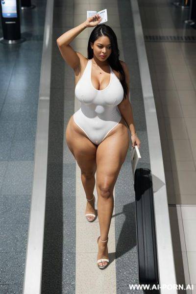 Walking thru the airport terminal naked - ai-porn.ai on pornintellect.com