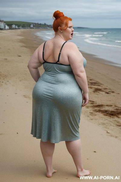 Prewoman models on the beach modeling - ai-porn.ai on pornintellect.com