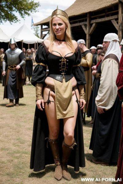 Accused and bound at the stake - ai-porn.ai on pornintellect.com