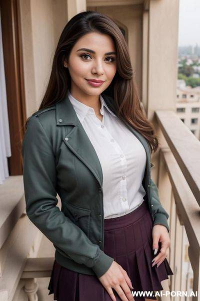 ((pakistani )), ((actress topanga)), (pretty face), (detailed face), (soft slutty smile), (perfect), (natural lighting), ((highly detailed photo)), ((busty)), (((fancy mansion balcony ))) - ai-porn.ai - Pakistan on pornintellect.com