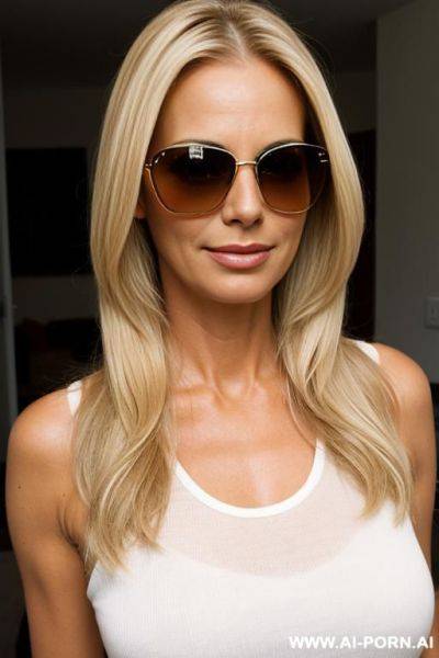 Suburban mom, blonde, straight hair, sunglasses - ai-porn.ai on pornintellect.com