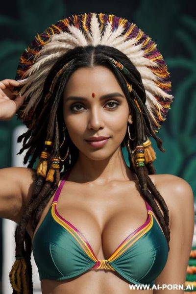 ((tanned indian)), ((asin)), ((spandex blue push up bra bikini )) , (pretty face), (detailed face), (soft slutty smile), (perfect), (natural lighting), ((highly detailed photo)), ((busty)), (((night club))) - ai-porn.ai - India on pornintellect.com