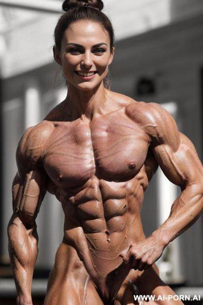 ((color photo)), (naked), (nude), ((very slender most muscular british ifbb pro woman k. knightley only)), ((((nude sinewy slender beautiful pretty smiling ifbb muscle woman actress k. knightley with - ai-porn.ai - Britain on pornintellect.com
