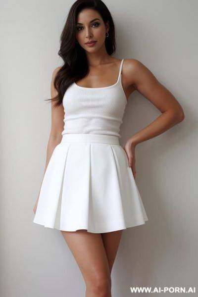 White skirt - ai-porn.ai on pornintellect.com