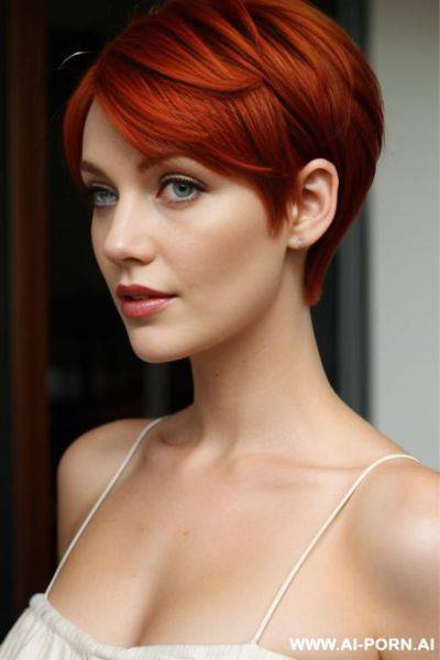 Redhead short hair woman s - ai-porn.ai on pornintellect.com