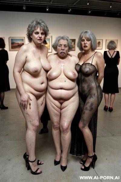 Obese ugly old woman ,saggy boobs, hairy pubic - ai-porn.ai on pornintellect.com