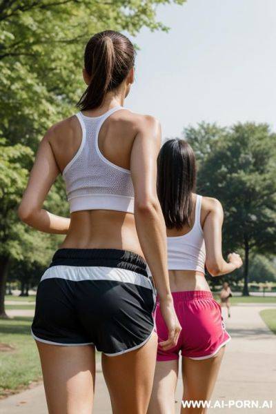 (suburban moms) (jogging shorts) - ai-porn.ai on pornintellect.com