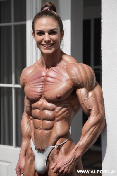((color photo)), (naked), (nude), ((very slender most muscular ifbb pro woman s. sabrok only)), ((((nude sinewy slender beautiful pretty smiling ifbb muscle woman actress k. knightley with unnatural - ai-porn.ai - Britain on pornintellect.com