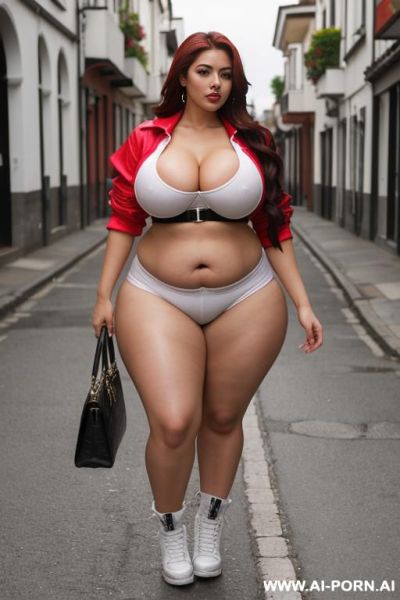 Big tits, thick thighs, huge ass, wide hips, chubby, latina - ai-porn.ai on pornintellect.com