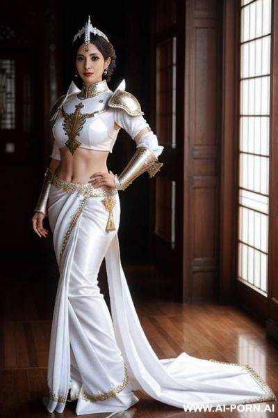 Satin saree with ghoonghat - ai-porn.ai on pornintellect.com