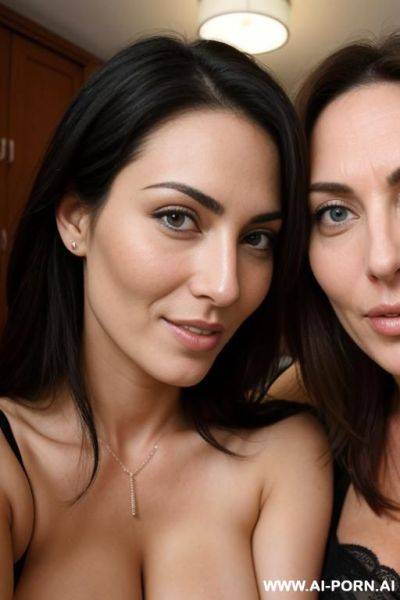 Woman has sex with perfect milf, missionary - ai-porn.ai on pornintellect.com