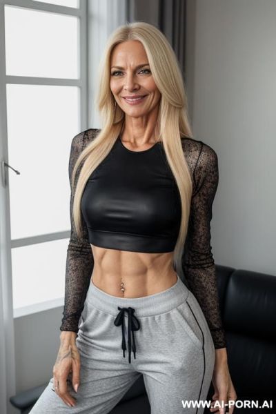 Tatooed body, long hair - ai-porn.ai on pornintellect.com