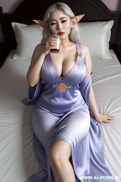 ((empress of china)), ((chinese nightgowns traditional dress)), ((ahegao)), ((full lips)), ((palace)), ((smart)), ((night)), ((lying in bed)), ((spoiled)), ((sleepy face)), ((chinese bed)), ((chubby cheeks)), ((elf)), ((drink)) - ai-porn.ai - China on pornintellect.com