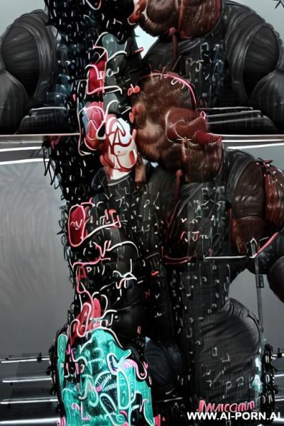 ((((latina milf)))) with (((((gigantic tits))))) , (makeup) , (((tight black leather jacket))) (((tight jeans))) (((((((((((kissing a muscular man))))))))))) (((boots))) (big ass) - ai-porn.ai on pornintellect.com