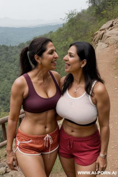(suburban moms) (tight shorts) (hiking) - ai-porn.ai on pornintellect.com