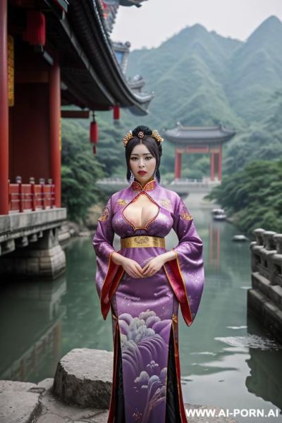 ((empress of china)), ((chinese traditional dress)), ((nature river)), ((pure water)), ((full lips)), - ai-porn.ai - China on pornintellect.com