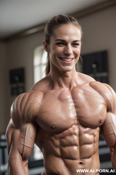 ((color photo)), ((naked)), ((nude)), ((very slender most muscular british ifbb pro woman k. knightley only)), ((((nude sinewy slender beautiful pretty smiling ifbb muscle woman actress k. knightley - ai-porn.ai - Britain on pornintellect.com