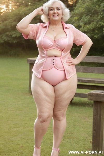 (suburban bbw gilf granny) (tight shorts) (fall festival) - ai-porn.ai on pornintellect.com