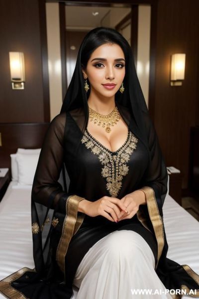 ((middle eastern)), (asin), (( black dupatta )), (pretty face), (detailed face), (soft slutty smile), (perfect), (natural lighting), ((highly detailed photo)) - ai-porn.ai on pornintellect.com