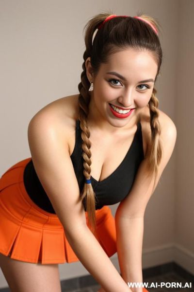 (close up) (smiling) (bending down) - ai-porn.ai on pornintellect.com