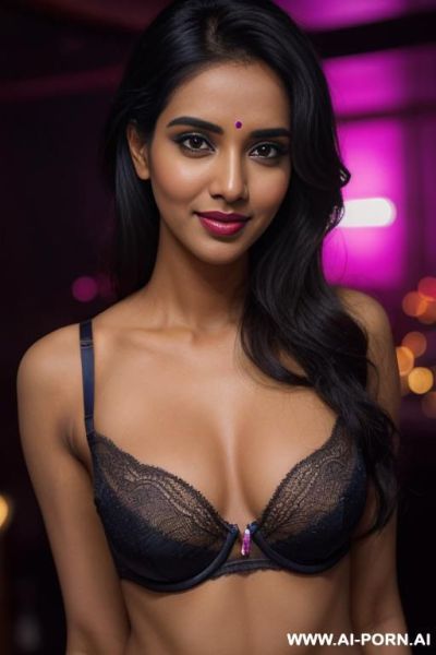 ((pornstar body)), ((pornstar face)), ((pornstar)), ((indian)), (asin), ((colorful bra )), (pornstar lips), (detailed face), (soft slutty smile), (perfect), (natural lighting), ((highly detailed photo)) - ai-porn.ai - India on pornintellect.com