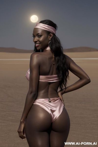 ((topless)), (seductive eye contact), (alluring smile), (full voluminous hair), (necklaces), (wide hips), (amazing thighs), (belly button ring) - ai-porn.ai on pornintellect.com