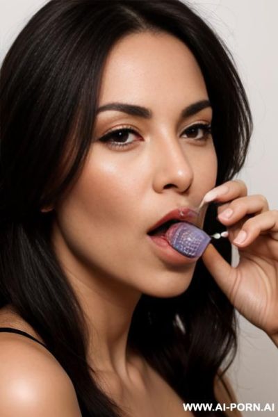 Woman sucking on a pacifier - ai-porn.ai on pornintellect.com