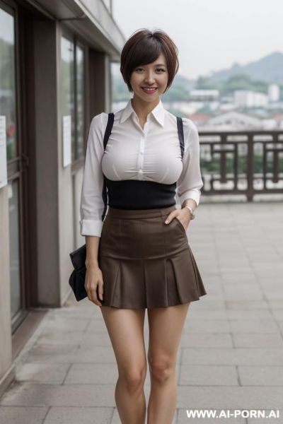Beautiful french milf naked , full view , hairy pussy, short pixie hair (( blonde hair )), - ai-porn.ai - France on pornintellect.com