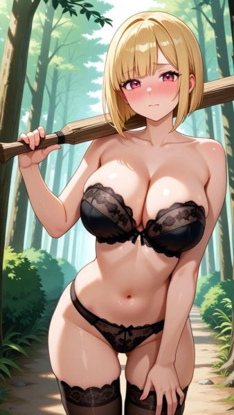 Blonde in the woods - xgroovy.com on pornintellect.com