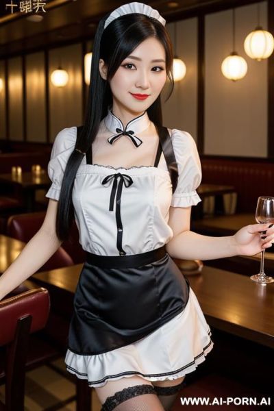Maid uniform, cosplayer, hucow - ai-porn.ai on pornintellect.com