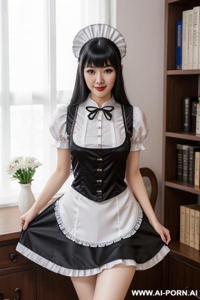 Maid uniform, cosplayer, maid in 100 - ai-porn.ai on pornintellect.com
