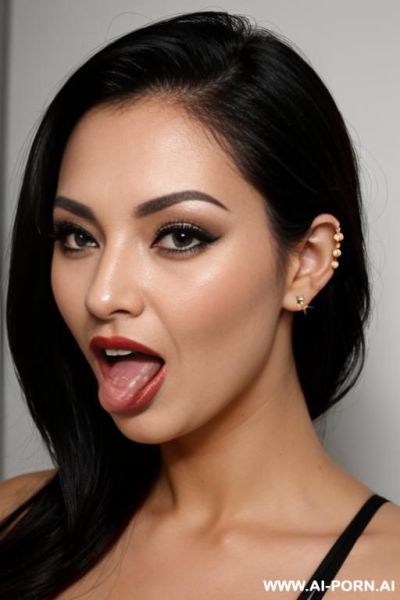 Pierced tongue - ai-porn.ai on pornintellect.com