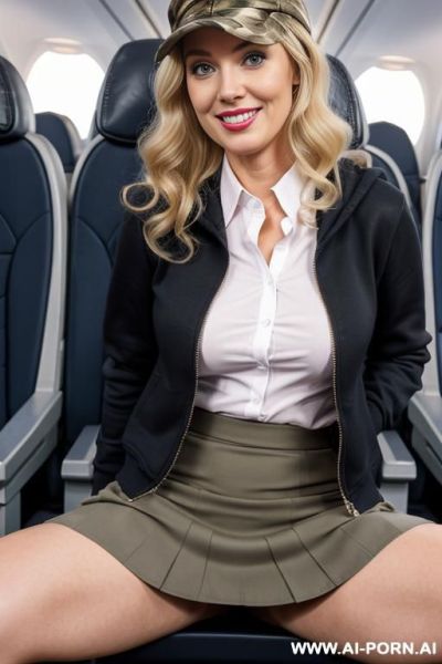( blonde woman) (short blonde woman with blue eyes) (wearing a camo baseball cap and hoody) (no panties) (spreading legs) ( pink pussy) (2) - ai-porn.ai on pornintellect.com