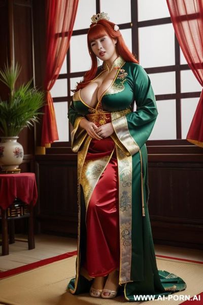 ((chinese royal robes and royal lingerie)), ((giant cucumbers)), ((look cucumbers)) - ai-porn.ai - China on pornintellect.com