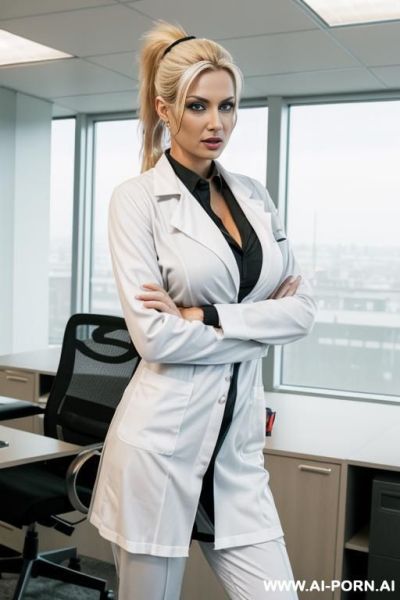 Athletic blonde big tits ponytail titfuck - ai-porn.ai on pornintellect.com