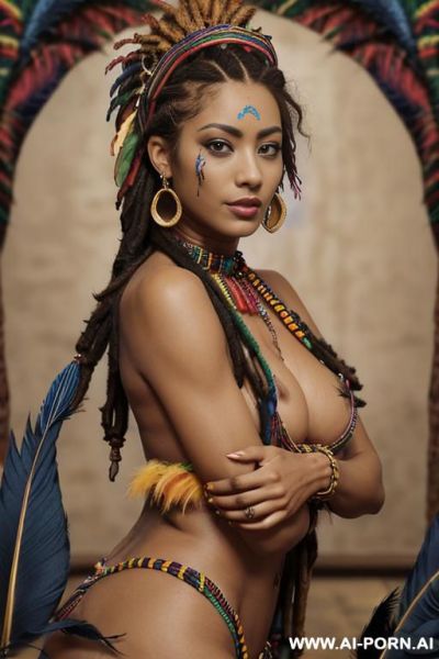 (classroom), (soft seductive smile), (wide hips), (show pussy), (firm perky tits), (light tan), (blonde ginger twins), naked, sharing a towel - ai-porn.ai on pornintellect.com