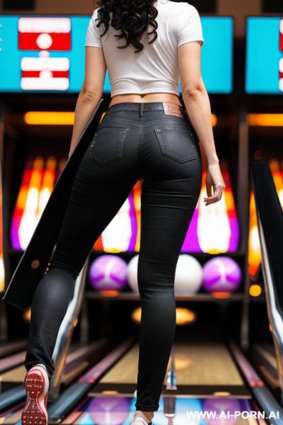 Black jeans from behind low rise back dimple perfect ass - ai-porn.ai on pornintellect.com