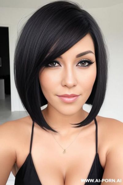 Blonde milf mit massivem busen und black bob cut. - ai-porn.ai on pornintellect.com