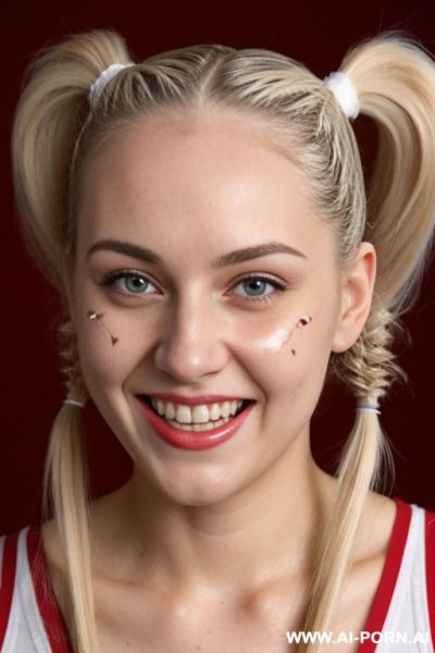 Close up, sour cream dripping on her face - ai-porn.ai on pornintellect.com