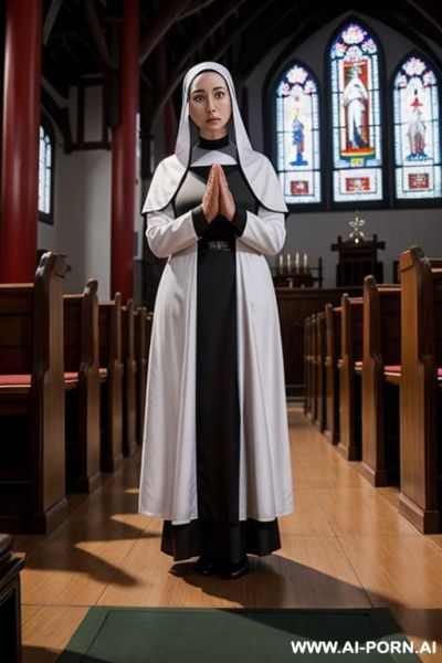 A nun pray to big dildo - ai-porn.ai on pornintellect.com