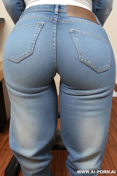 0yo woman with short hair with big ass in jeans - ai-porn.ai on pornintellect.com
