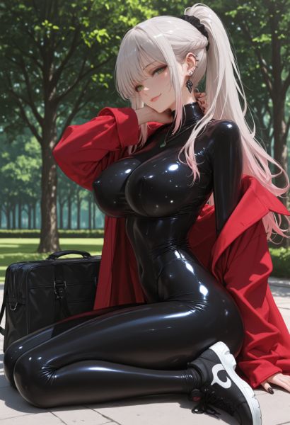 Skintight and shiny, for you to feast your eyes upon - xgroovy.com on pornintellect.com