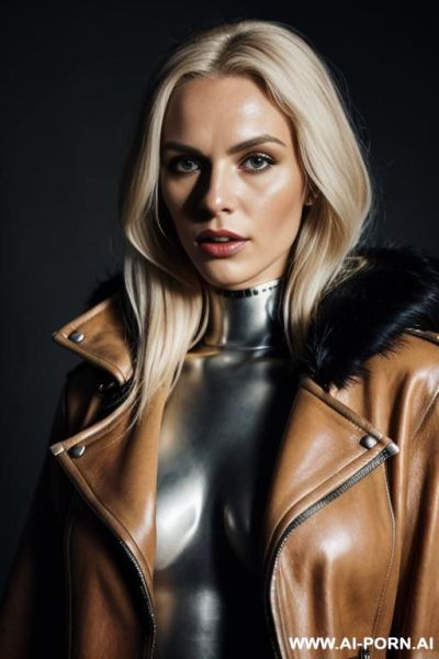 Leather coat - ai-porn.ai on pornintellect.com