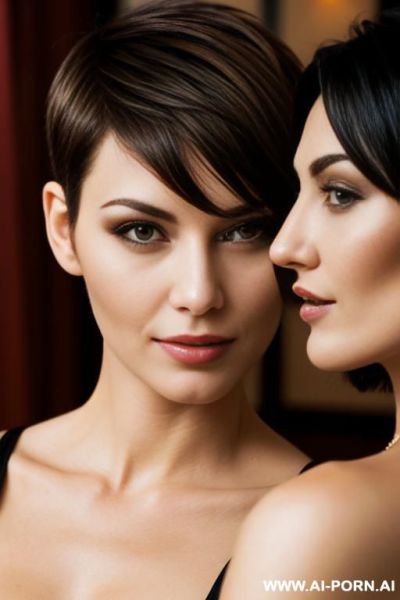 (two women) (short hair) - ai-porn.ai on pornintellect.com