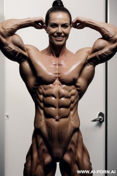 ((nude finnish short extremely muscular beautiful fbb woman satu takam.)), shredded pecs, shredded biceps, shredded abs, shredded traps, shredded lats, shredded delts, innerpecs, lowerpecs, rockhard abs, - ai-porn.ai - Finland on pornintellect.com