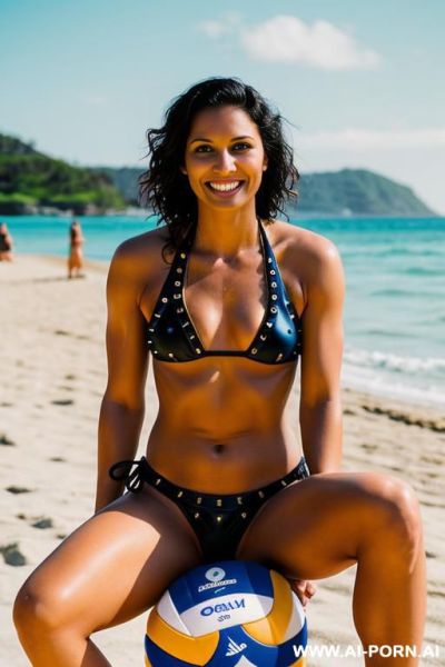 Underwear to the side, peeing on the floor - ai-porn.ai on pornintellect.com